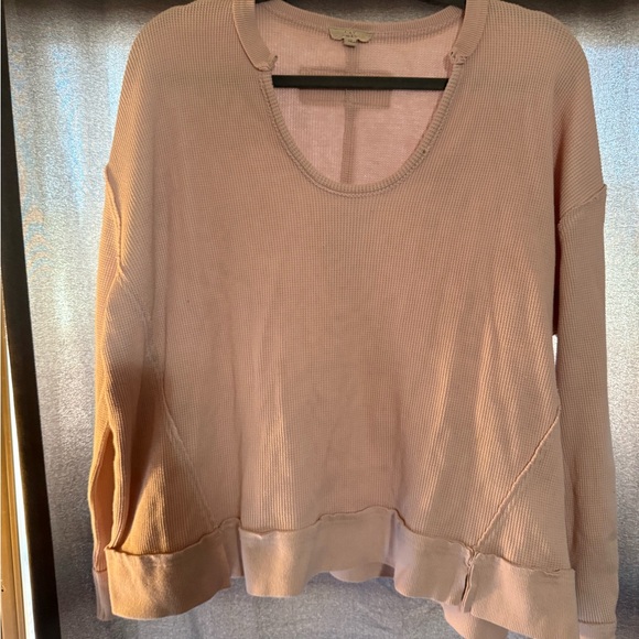 Chelsea & Violet Blush Ribbed Sweatshirt - Picture 1 of 3